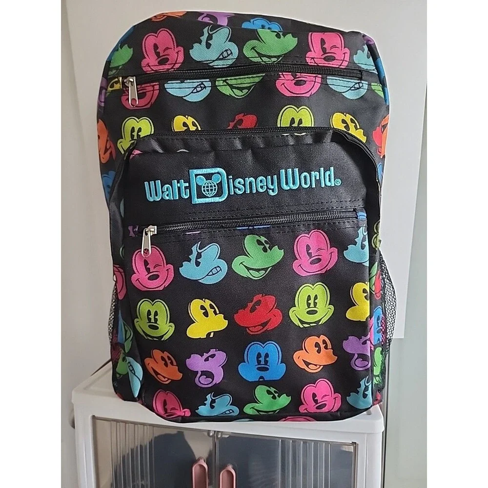 Disneyland Resort Park EXCLUSIVE BACKPACK Rainbow MICKEY MOUSE FACE